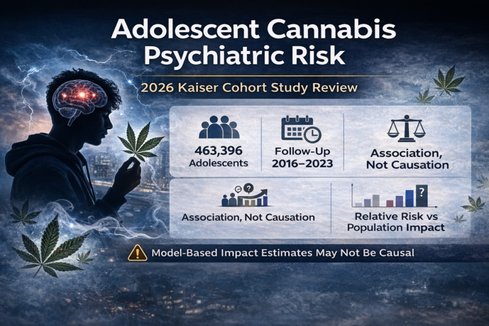 Adolescent Cannabis Psychiatric Risk: 2026 Kaiser Review